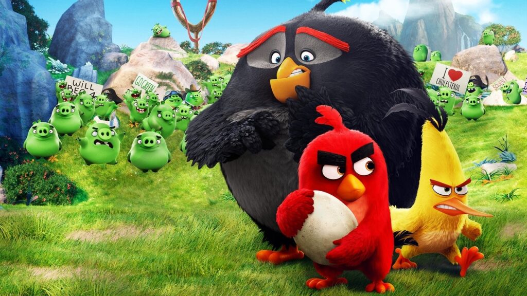 Propagačný záber z filmu Angry Birds vo filme