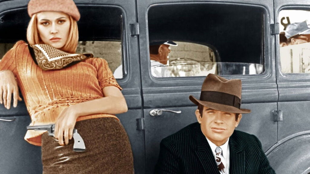 Propagačný záber z filmu Bonnie a Clyde