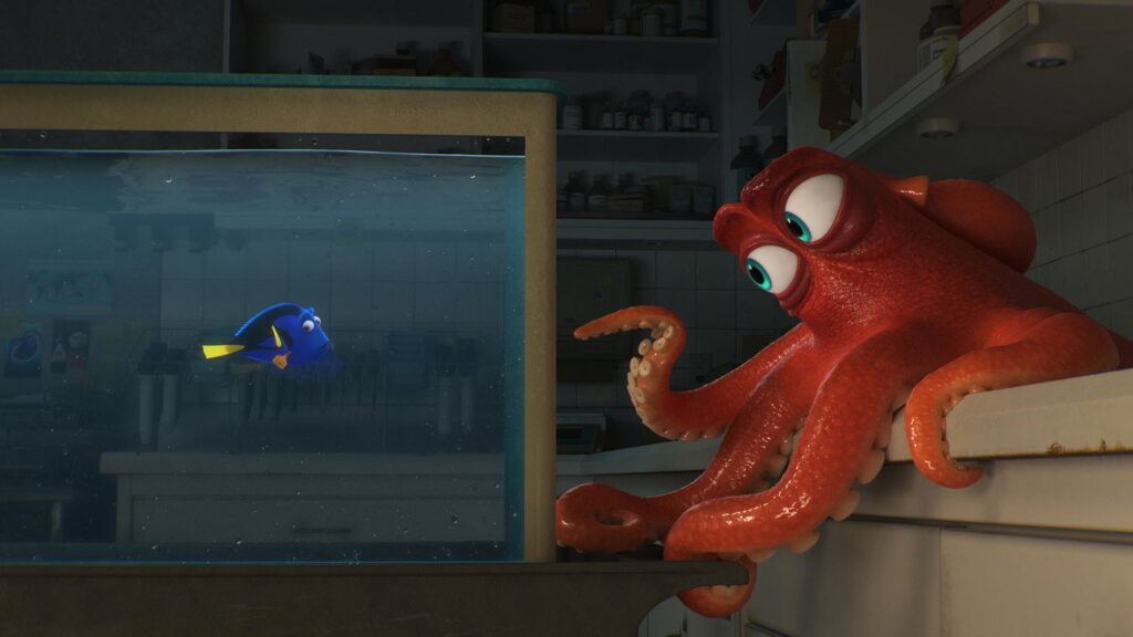 Scéna z filmu Hľadá sa Dory