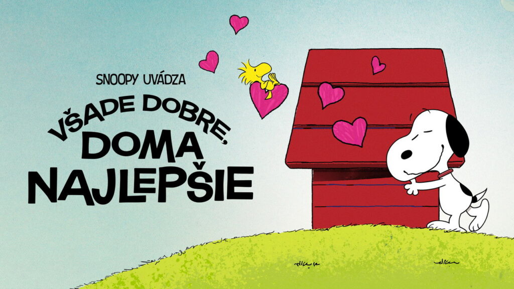 Scéna z filmu Snoopy uvádza: Všade dobre, doma najlepšie
