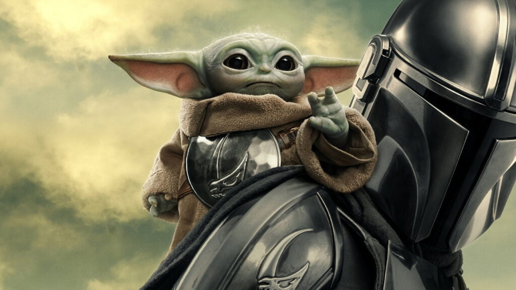 Záber z filmu Star Wars: Mandalorian a Grogu