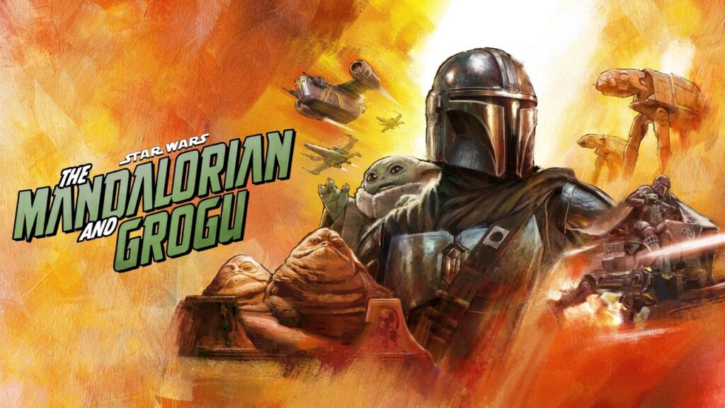 Propagačný záber z filmu Star Wars: Mandalorian a Grogu