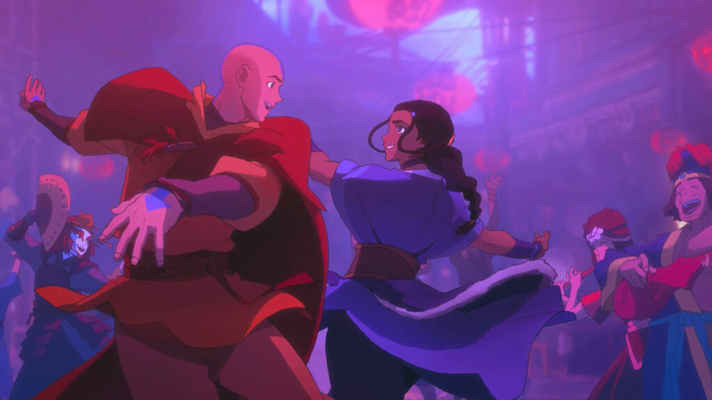 Propagačný záber z filmu Avatar Aang: Posledný vládca vetra