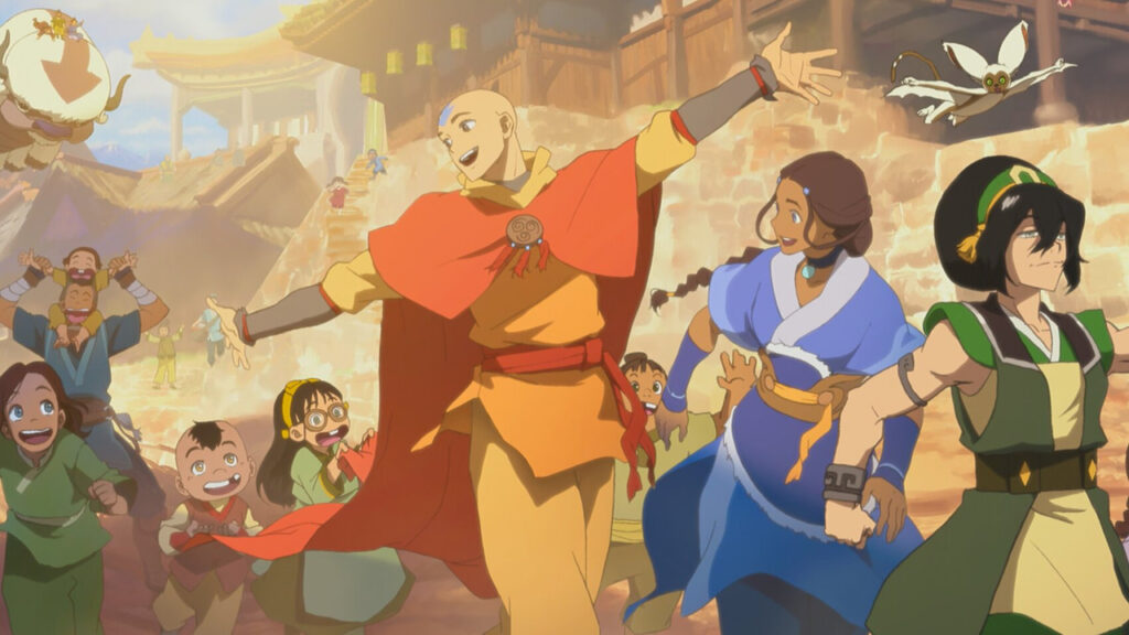 Scéna z filmu Avatar Aang: Posledný vládca vetra