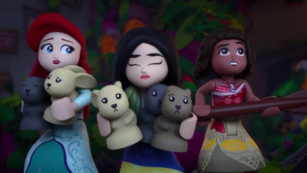 Scéna z filmu LEGO Disney Princezné: Magický mišmaš